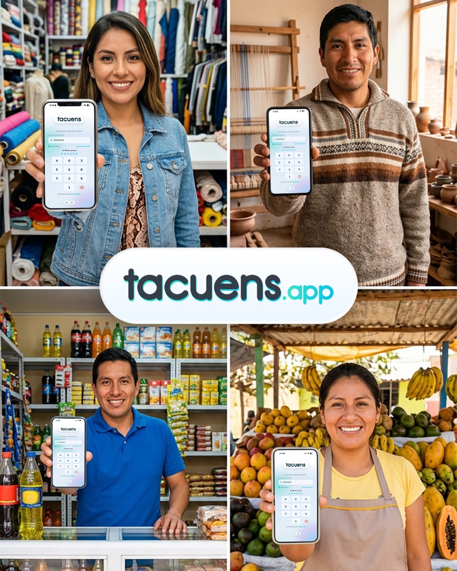Personas y negocios de todo el Perú usando Tacuens