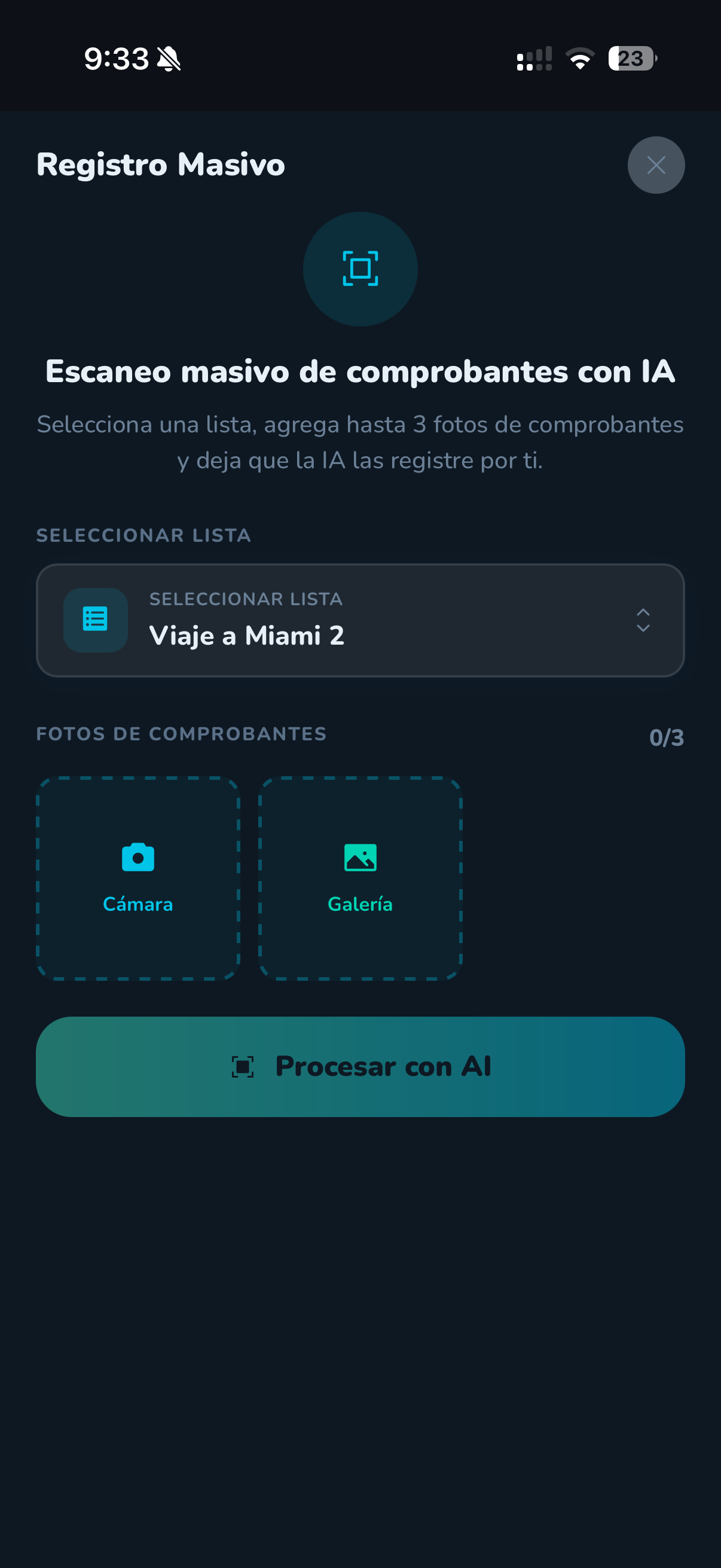 Escáner IA de comprobantes